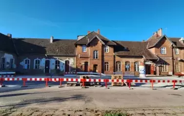 1 Widok na prace remontowe przed PKP