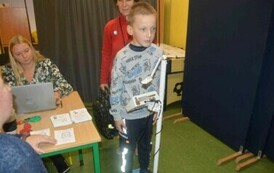 1 Akcja ważenia plecak&oacute;w w SP Nowe Worowo