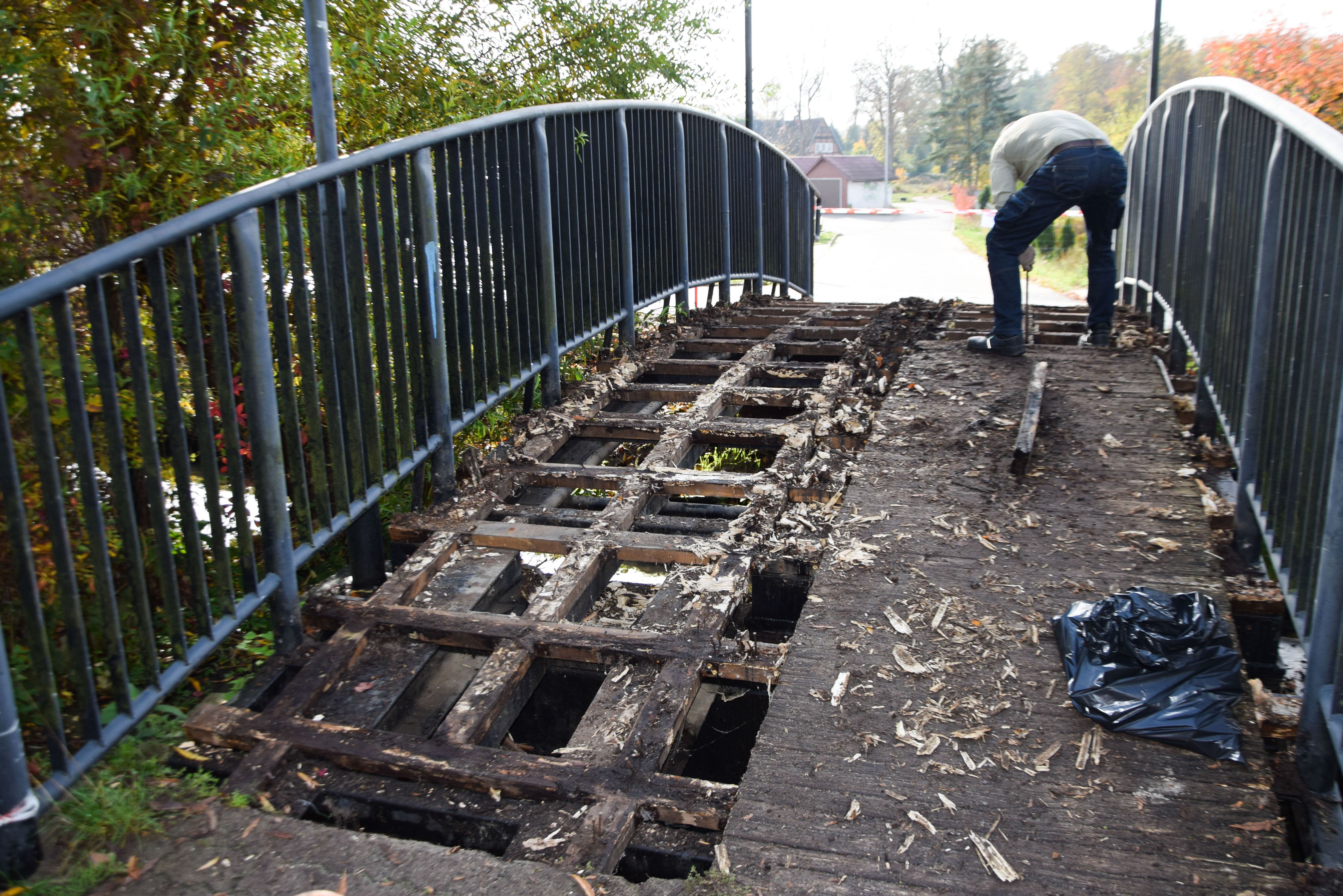 remont mostu na rzece Wąsawie