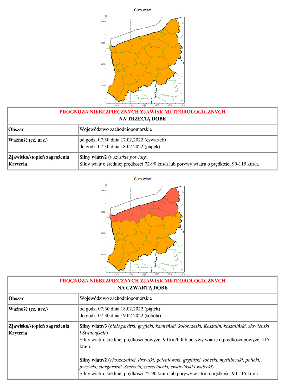 Prognoza pogody IMGW
