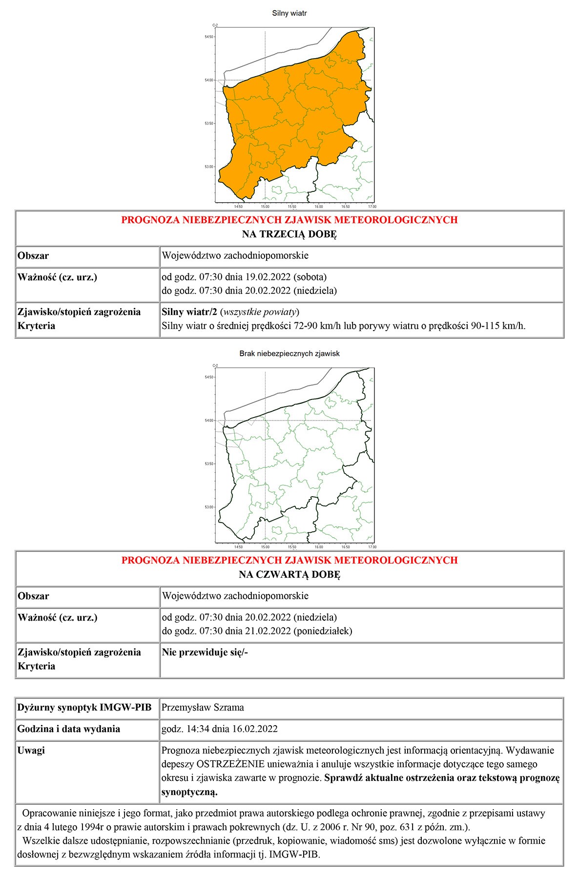 Prognoza pogody IMGW