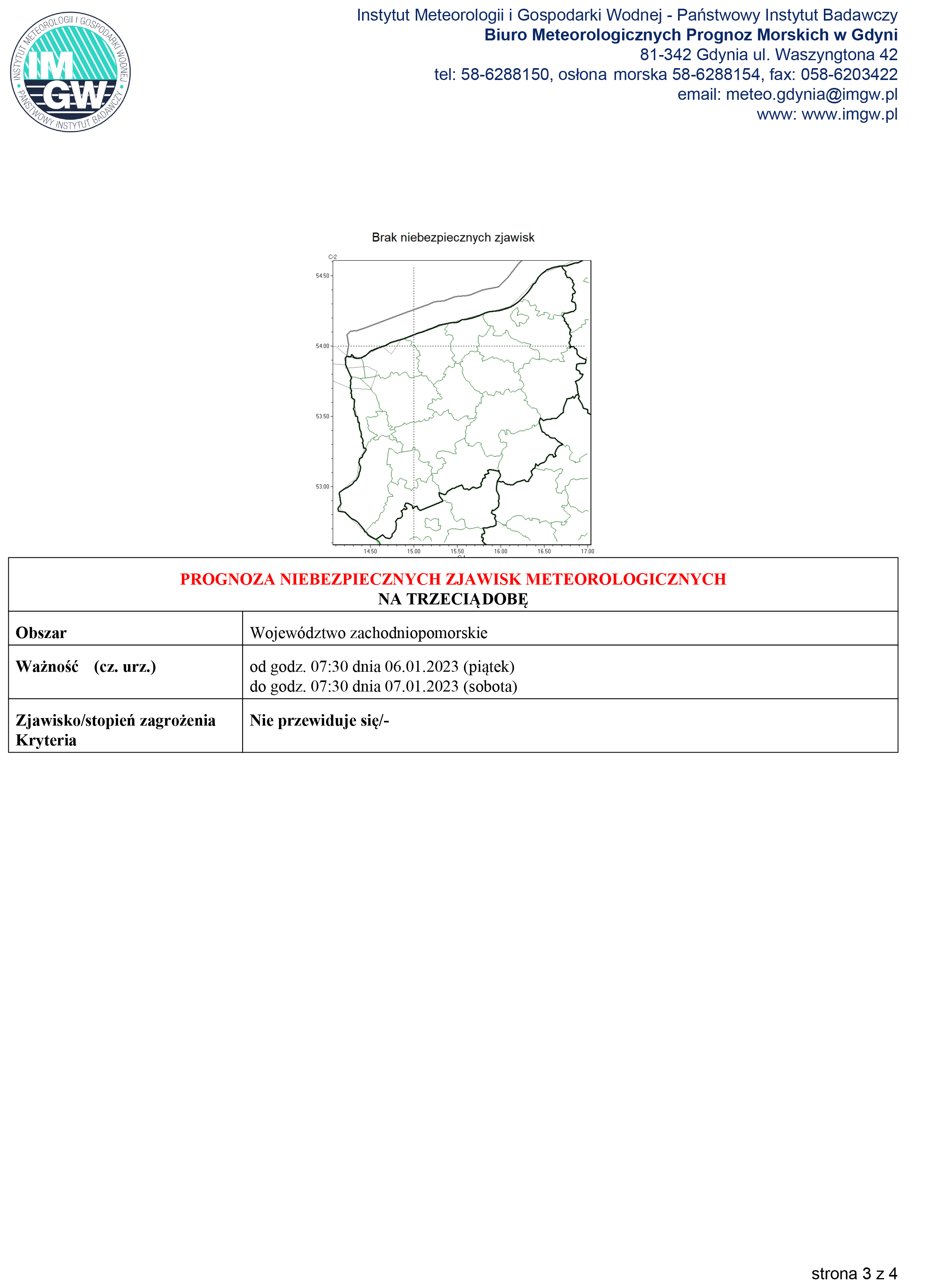 Ostrzeżenie meteorologiczne - intensywne opady deszczu i silny wiatr
