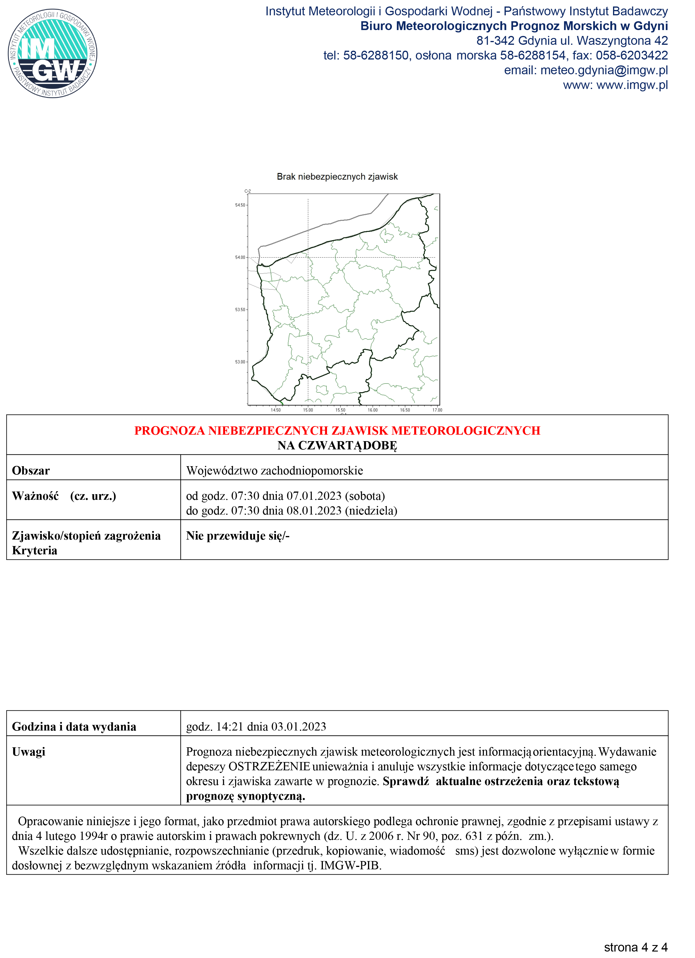 Ostrzeżenie meteorologiczne - intensywne opady deszczu i silny wiatr
