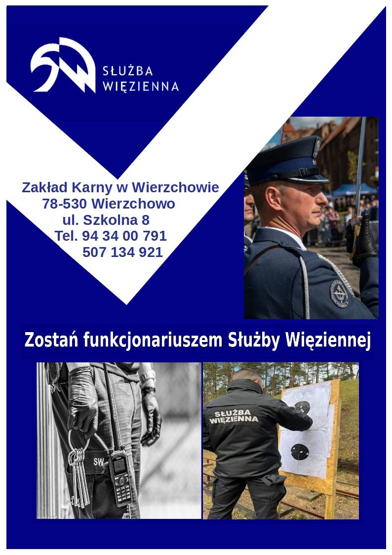 Plakat Służba Więzienna