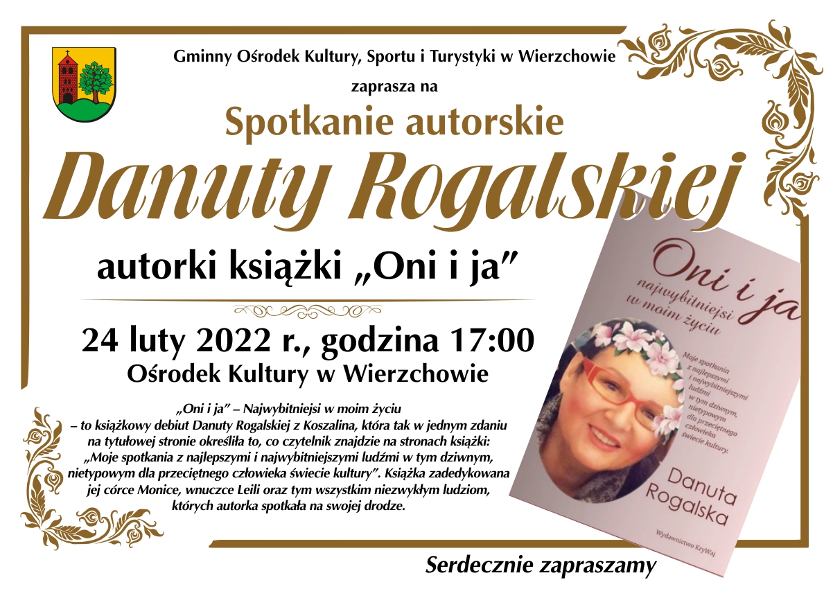 Spotkanie autorskie Danuty Rogalskiej Spotkanie autorskie Danuty Rogalskiej