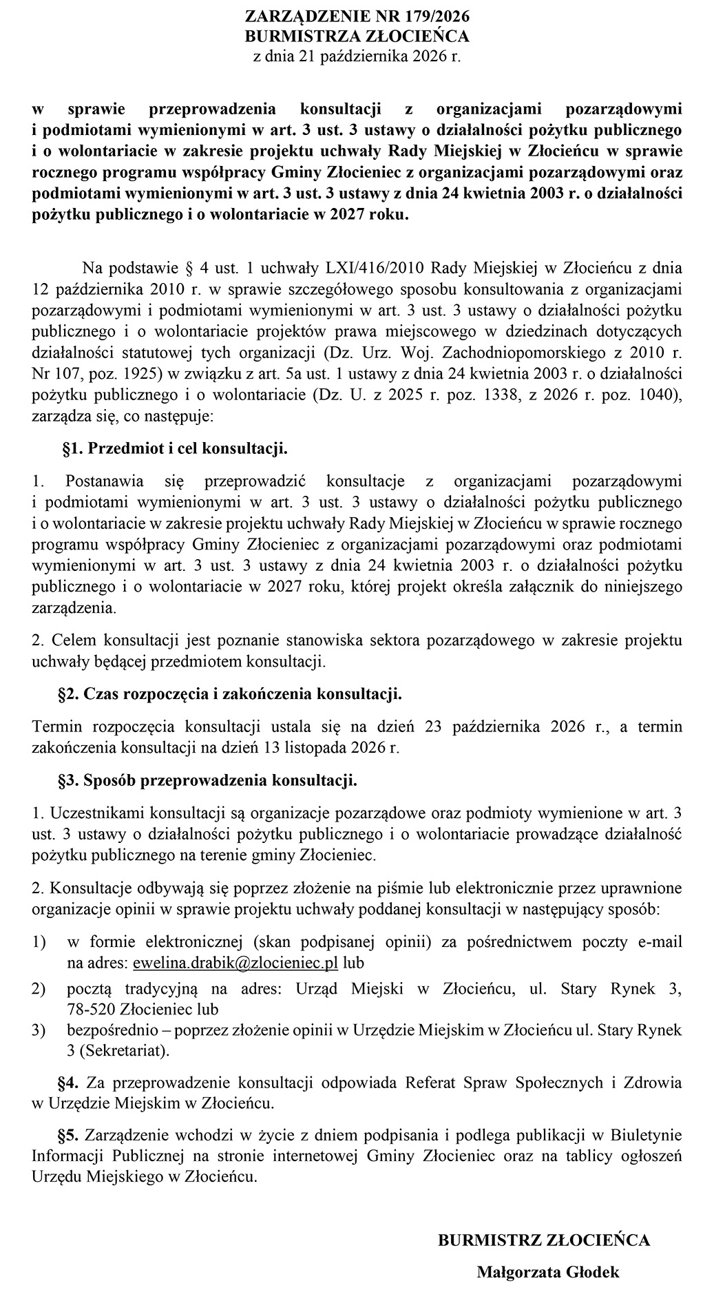 Zarządzenie