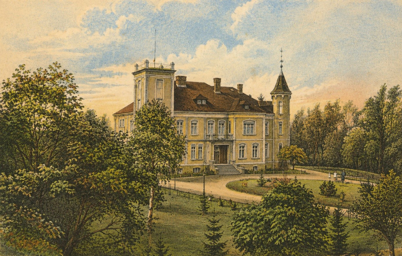 Pałac w Cieszynie na początku XX w. Pałac w Cieszynie na początku XX w.