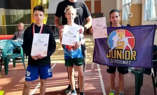 Zdjęcie do MKS Junior Złocieniec z kolejnym lekkoatletycznym medalem z Halowych Mistrzostw Wojew&oacute;dztwa!