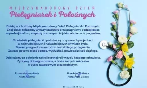 Zdjęcie do Międzynarodowy Dzień Pielęgniarek i Położnych
