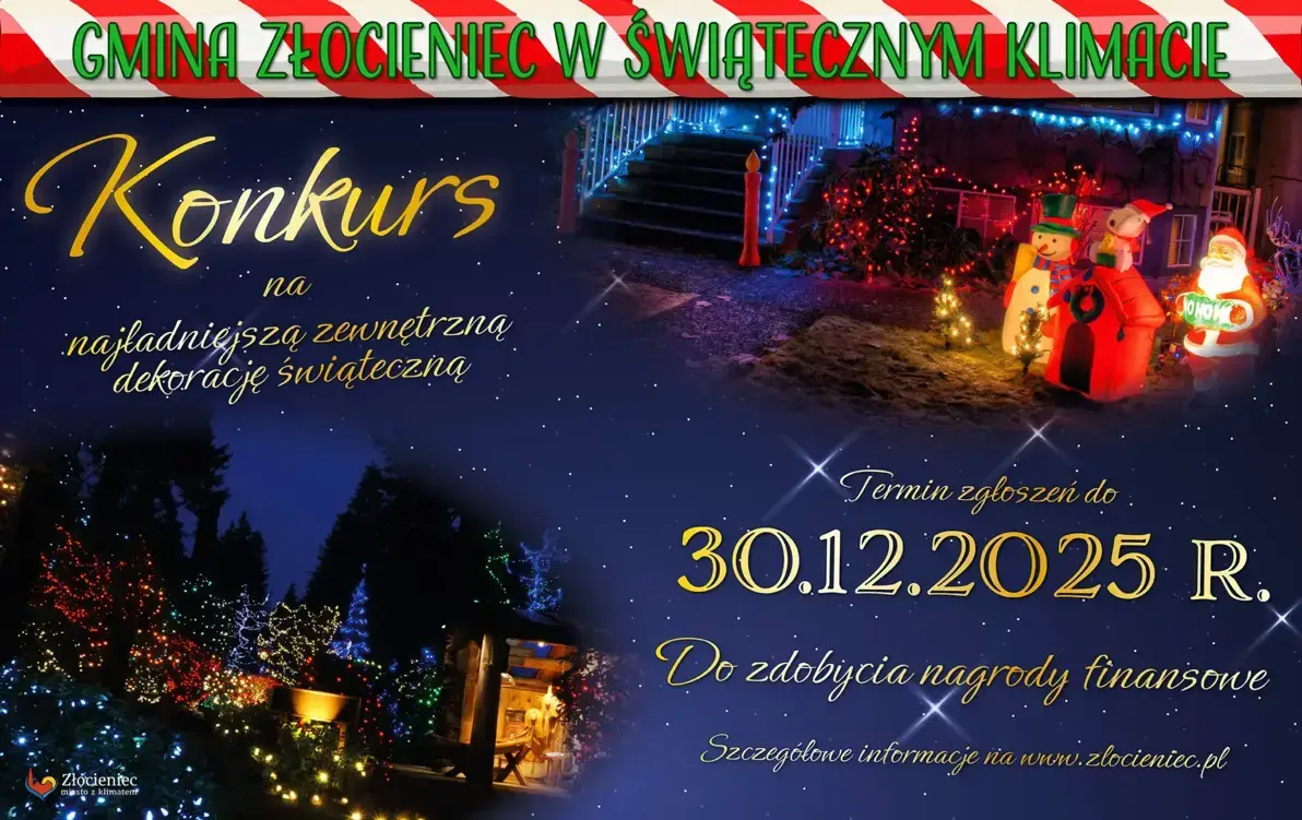 Zdjęcie do Gmina Złocieniec w Świątecznym Klimacie - konkurs