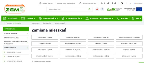 Zdjęcie do W Złocieńcu ruszyło Biuro Zamiany Mieszkań