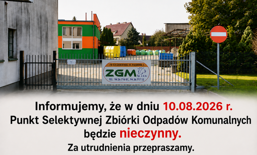 Zdjęcie do 10.08.2026 PSZOK nieczynny