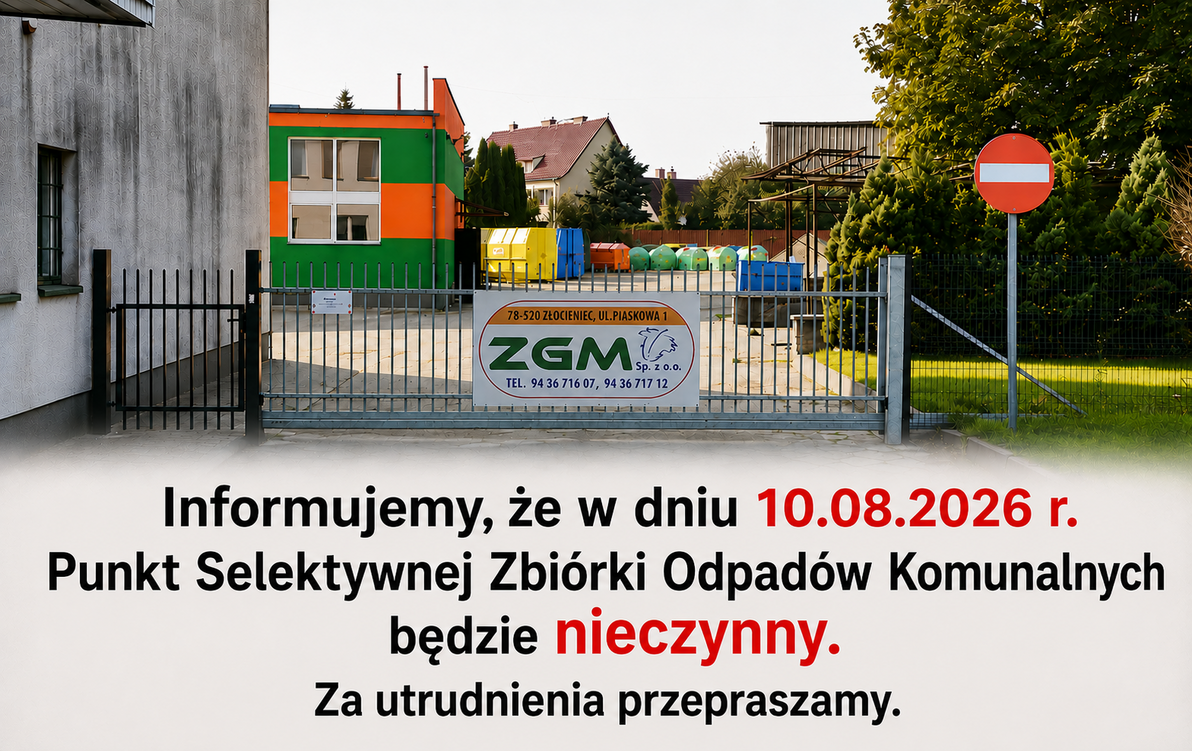 10.08.2026 PSZOK nieczynny