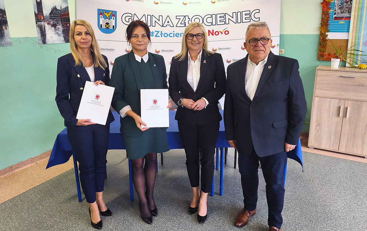 Ważny dzień dla Szkoły Podstawowej nr 3 w Złocieńcu! Podpisano umowę na dofinansowanie jednej z największych inwestycji w historii placówki