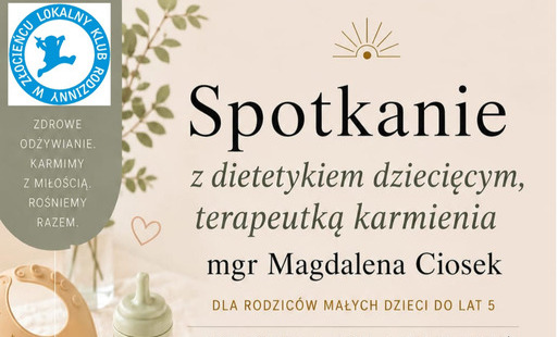 Zdjęcie do Spotkanie z dietetykiem dziecięcym