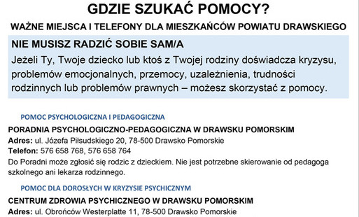 Zdjęcie do Gdzie szukać pomocy? Ważne miejsca i telefony